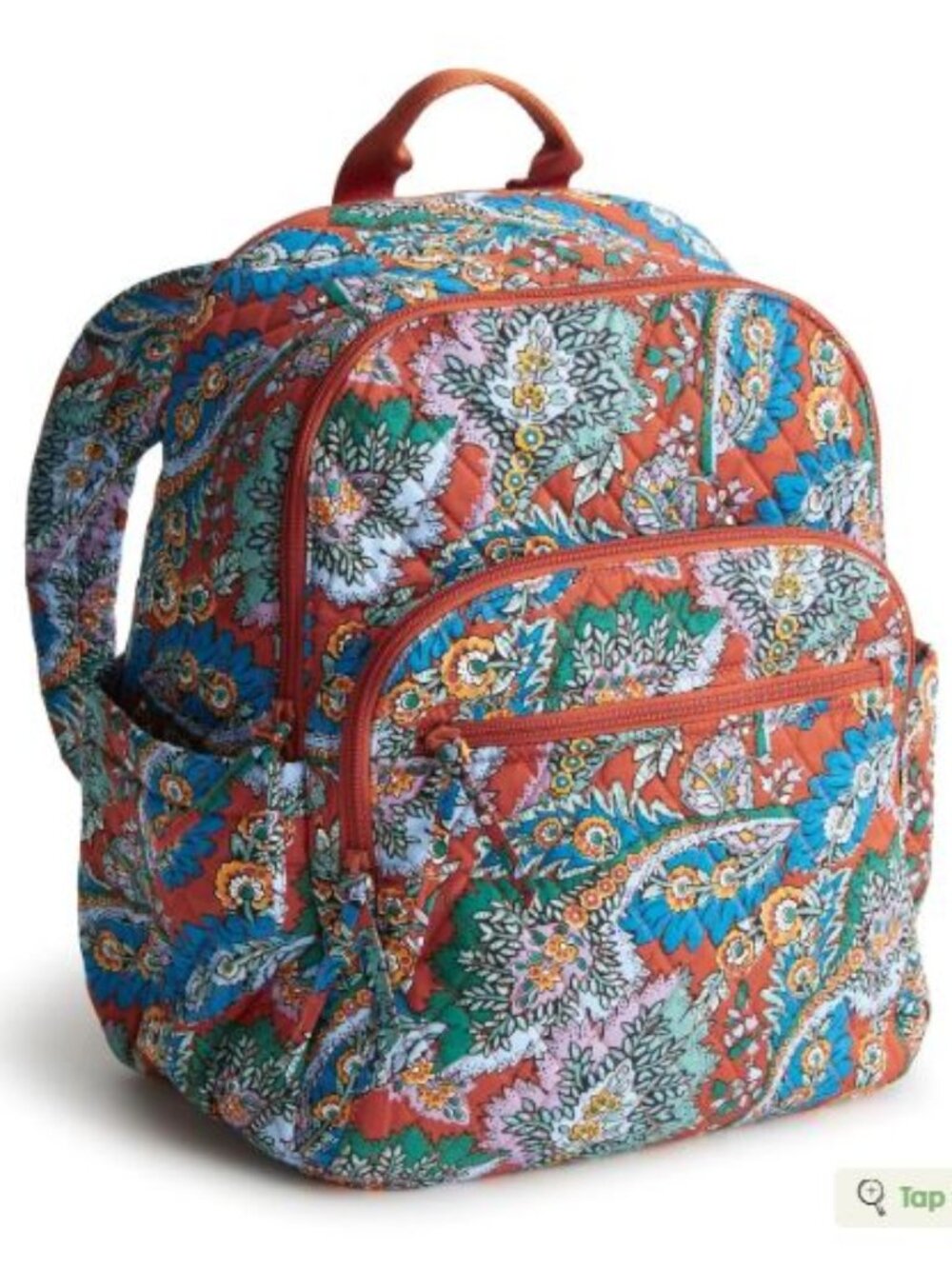 Vera Bradley Bancroft Backpack Colorful Bouquet NWT Cotton Quilted School